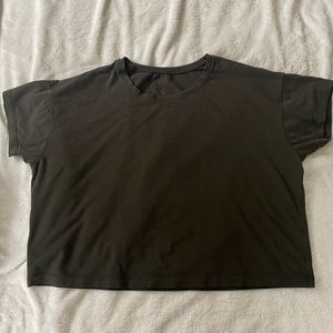 Lululemon dark olive cates tee